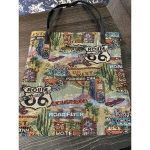 6/$25 “Get Your Kicks On Route 66” Blanket Tote Bag